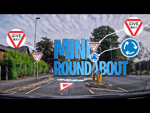 Mini Roundabout Driving Lesson in Uk - Turning Right Tips