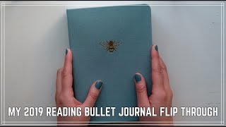 2019 READING BULLET JOURNAL FLIP THROUGH [CC]
