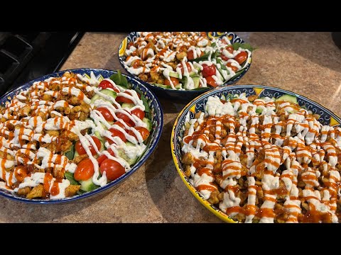 Halal  Guys Chicken and Rice  Recipe with White Sauce and Hot Sauce | NYC Halal Guys Cart Recipe
