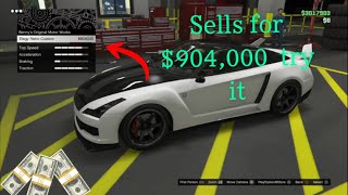 GTA 5 *its Back*  HOW TO Make your FREE Elegy Sell for $904,000! ( Car duplication Money Glitch)