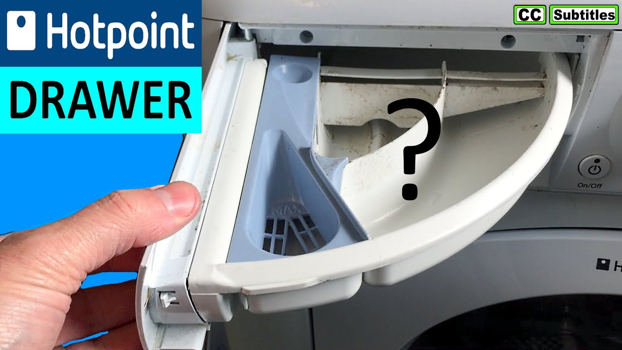 Watch video Hotpoint Aquarius Washing Machine Detergent Drawer Compartments & What goes Where Now Hotpoint Aquarius Washing Machine Detergent Drawer Compartments & What goes Where