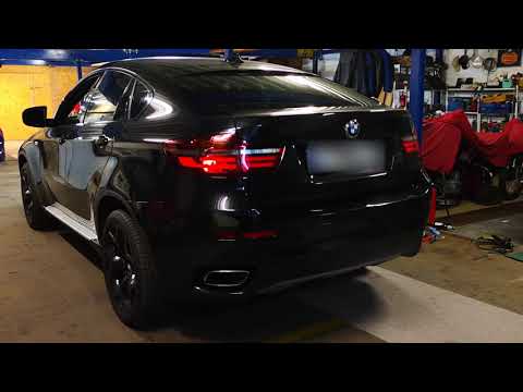BMW X6 M50D Active Sound mit Fehlzündungen und Handy App Steuerung