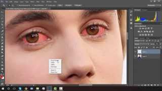 Photoshop Tutorial: HOW TO MAKE SOMEONE HAVE RED/HIGH EYES
