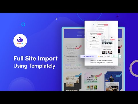 How to Import Full Site With Templately WordPress Templates