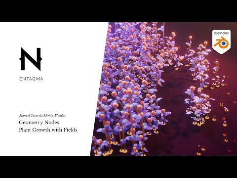 Blender Geometry Nodes 3.0 - Plant Growth with Fields