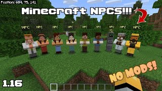 How To Spawn NPCS In Your Minecraft World! (MCPE)