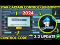 UPDATE 3.2 STAR CAPTAIN NEW BEST SENSITIVITY + CODE AND BASIC SETTING CONTROL PUBG MOBILE