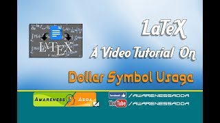Doller Symbol Usage in LaTeX - AwarenessAdda.com