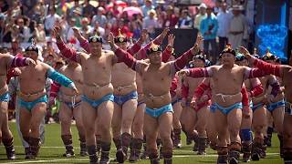 Naadam Festivali öncesi Moğol güreşçiler hazırlık kampına girdi