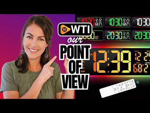 Large Digital Wall Mount Clock 17.3 - WTI product video review