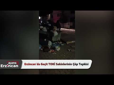 Erzincan’da Geçit TOKİ Sakinlerinin Çöp Tepkisi
