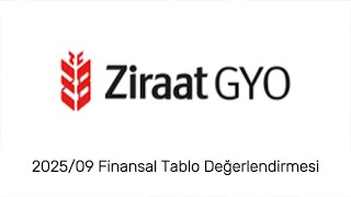 Ziraat GYO 2025/09 Faaliyet Raporu | Kârlılıkta %293 Artış ve Sektör L