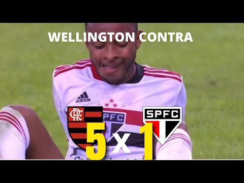 GOL CONTRA DE WELLINGTON HOJE-FLAMENGO 5 X 1 SÃO PAULO