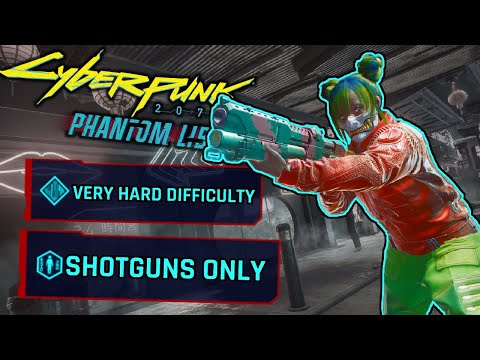 Can I Beat Cyberpunk 2077's Very Hard Difficulty with only SHOTGUNS?! | Cyberpunk Challenge Run!!