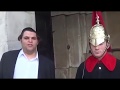 Funny Guy Makes Royal Guard Laugh At Buckingham Palace
