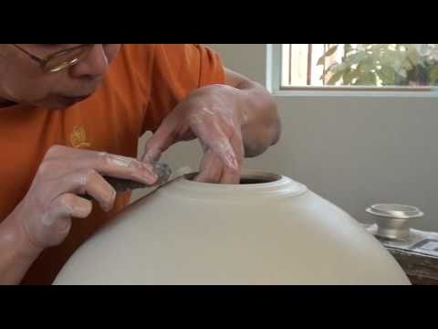 34. Making / Throwing a Large Porcelain Covered / Lidded Jar with Hsin-Chuen Lin