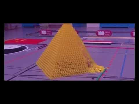 128,000 Dominoes Falling into past a journey around the world 2 Guinness World Records) YouTub