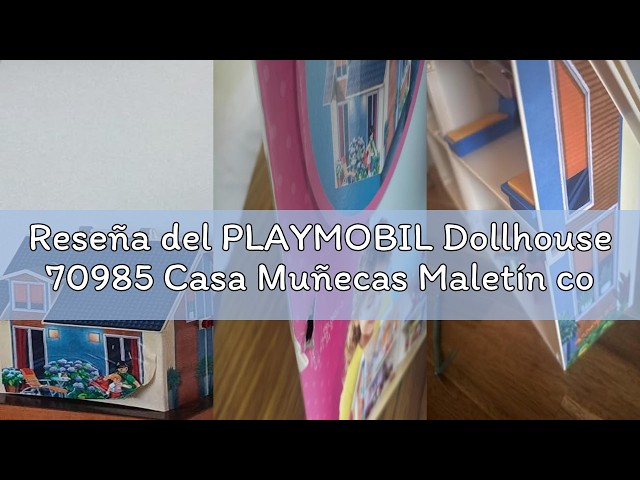 Vídeo relacionado con PLAYMOBIL Dollhouse 70985 Casa Muñecas Maletín con Mango Plegable, Juguetes para niños a Partir de 4 años