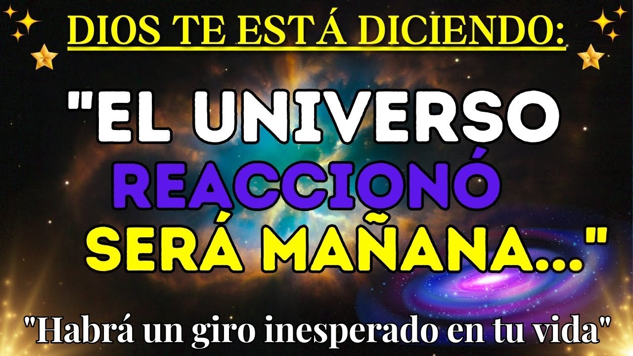 ⭐"El universo reaccionó"habrá un giro inesperado en tu vida⭐será mañana..🙏