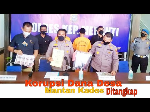 VIDEO: Korupsi Dana Desa, Mantan Kades di Meranti Ditangkap Polisi, Begini Modusnya