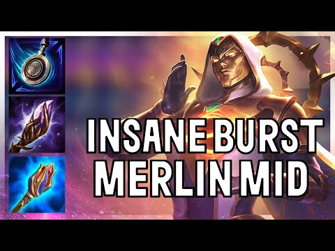 MERLIN DOES SO MUCH DAMAGE WITH THIS BUILD - Merlin Mid Ranked Conquest