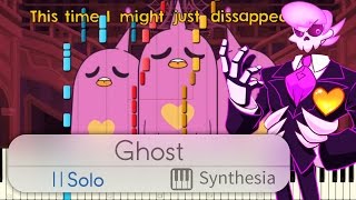 Ghost - Mystery Skulls - |ANIMATED SOLO PIANO COVER W/LYRICS| -- Synthesia HD