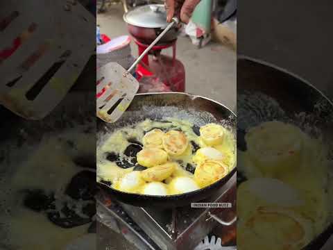 BOILED EGG FRY🥵 || INDIAN STREET FOOD #streetfood