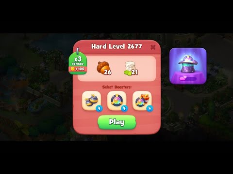 Gardenscapes HARD LEVEL 2677