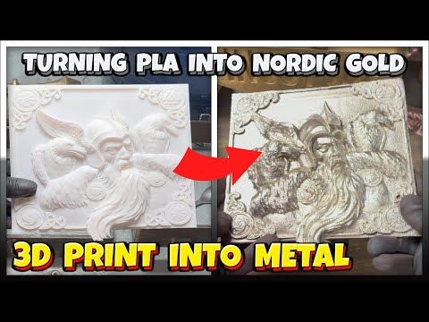 Turning 3D Print into Nordic Gold - Sand Casting Odin - Let's Cook! - Ingot Joe - Molten Metal