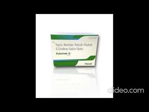 Trypsin bromelain rutoside diclofenac tablet