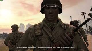 Company of Heroes Back to Basics Mod Invasion of Normandy Campaign Gameplay no Commentary Part 2