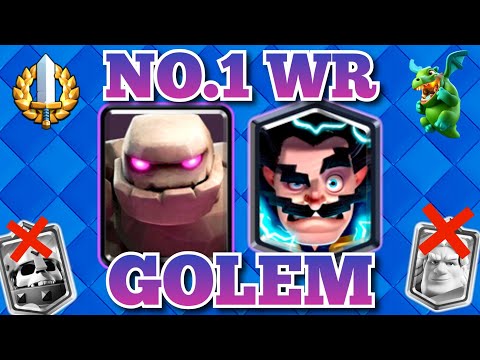 EASY 12 WIN GRAND CHALLENGE with NO.1 WIN RATE GOLEM DECK!