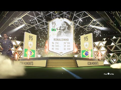 FIFA 22 RONALDINHO MOMENTS IN FUT CHAMPS REWARDS!!!