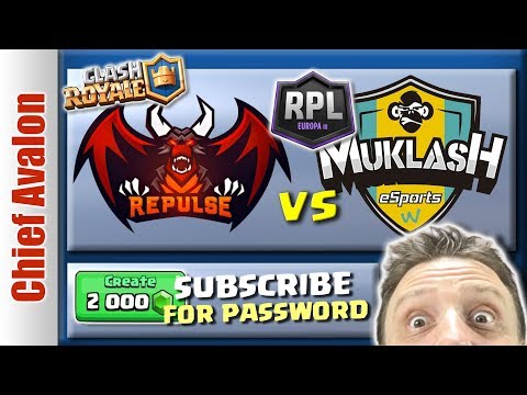 🔴 REPLAY: 2'000 GEMS TOURNAMENT & RPL EUROPE: TEAM REPULSE vs. MUKLASH | Clash Royale