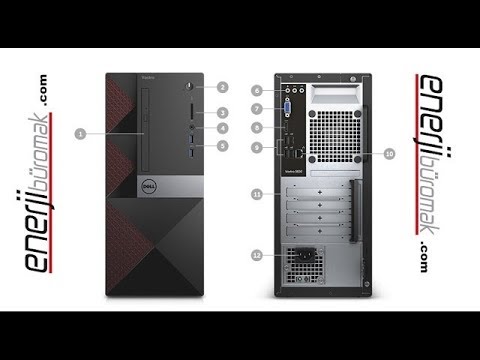 Open the Dell Vostro 3668 box. Dell Vostro 3668 unboxing.
