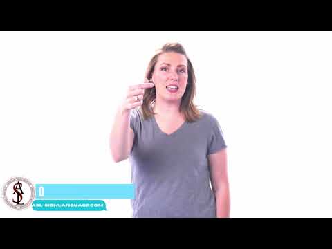 How to Sign the Letter Q in Sign Language ASL (American Sign Language Tutorial)