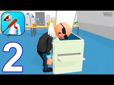 Crazy Office - Slap & Smash - Gameplay Walkthrough Part 2 Levels 25-42 (iOS, Android)