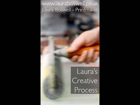 My latest lino and woodblock print - a film made for Bankside Gallery