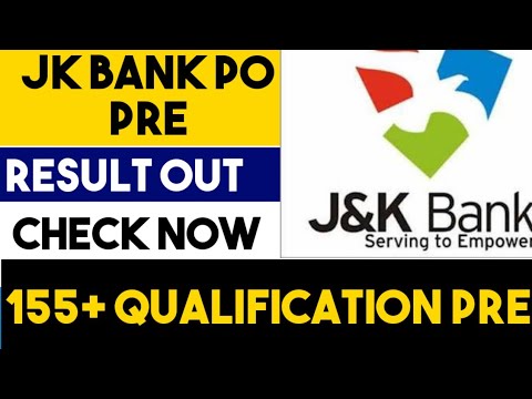 ðŸ”¥JK BANK PO PRE RESULT OUT|| CHECK YOUR RESULT NOW || 155+  CLEARED PRE || CAREER SUCCESS ROCKS âœŒï¸