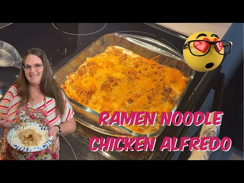 Cooking Ramen Noodle Chicken Alfredo #cooking #recipe #food