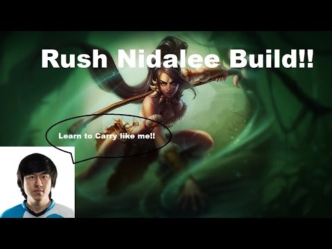 League of Legends | Using Rush's Nidalee Build!! AP CARRY NIDALEE JUNGLE!