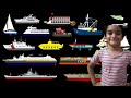 The Kids Picture Show Water Vehicles
