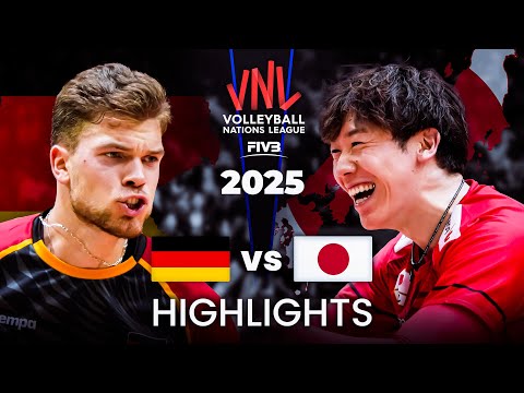 JAPAN 🇯🇵 vs GERMANY 🇩🇪 | HIGHLIGHTS | Men's VNL 2025