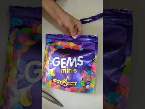 unboxing Cadbury gems minis ru.100🍫