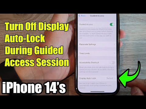 iPhone 14's/14 Pro Max: How to Turn Off Display Auto-Lock During Guided Access Session