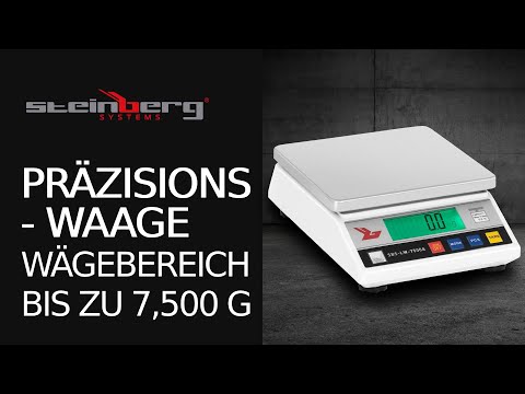 Video - Präzisionswaage - 7.500 g / 0,1 g - LCD