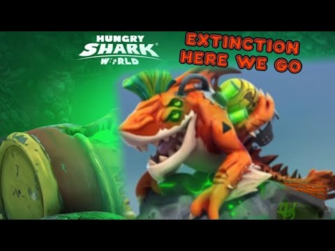 NEW MELTDOWN SHARK!!!!! - hungry shark world (EXTINCTION MODE!)