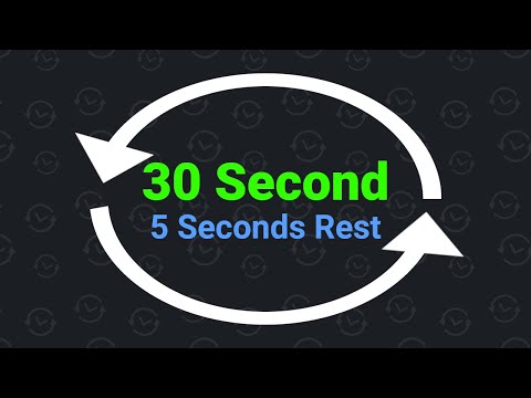 30 Second Interval Timer with 5 Seconds Rest