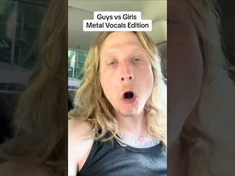 Guys vs Girls Metal Edition! #metalvocals #metal #metalcore #screams #music #metalcover #metaldrums