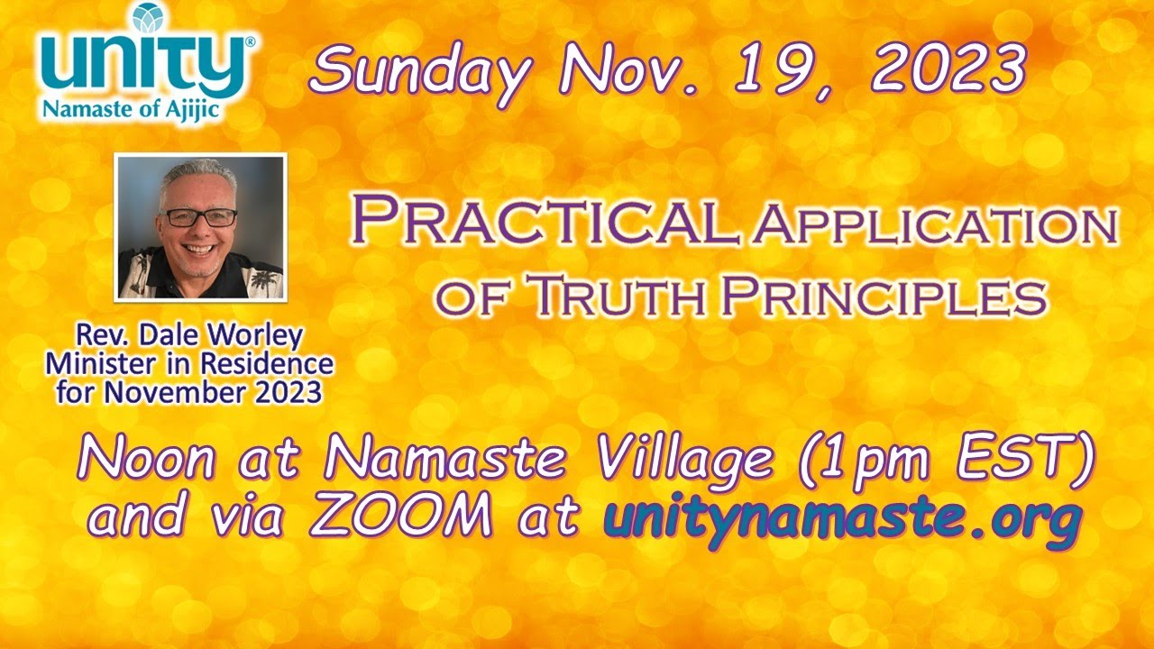 Unity Namaste - Sunday Service - Nov 19 2023
